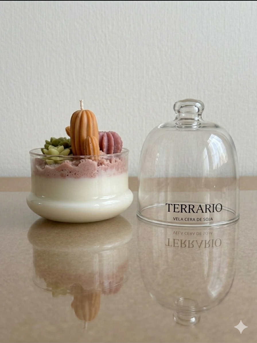 Terrario de Cera – Vela Decorativa Artesanal | Mawa Studio