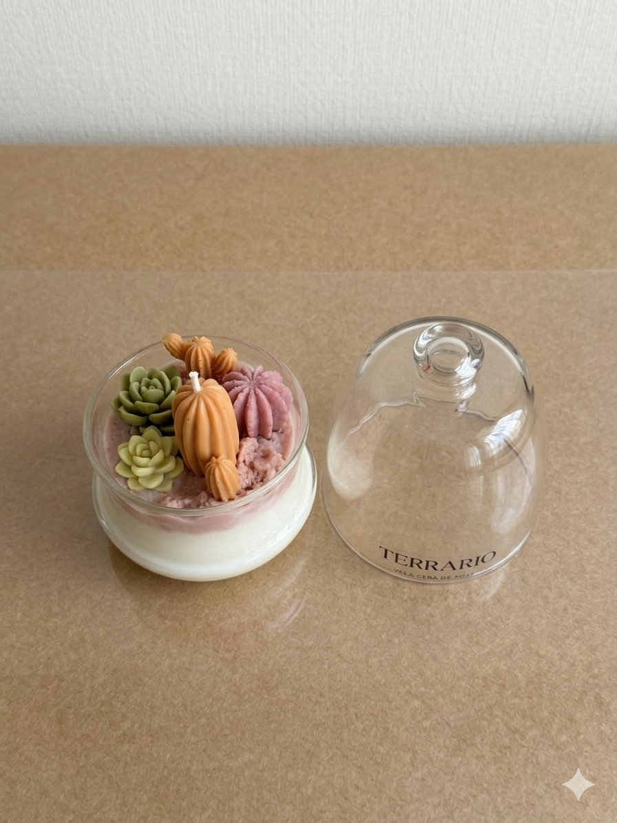 Terrario de Cera – Vela Decorativa Artesanal | Mawa Studio