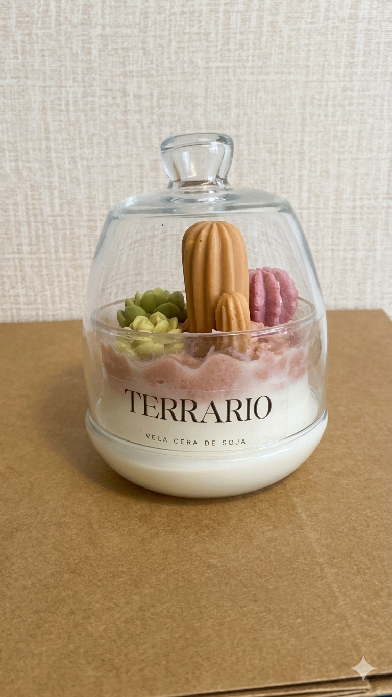 Terrario de Cera – Vela Decorativa Artesanal | Mawa Studio